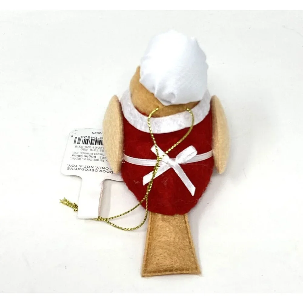 Target Christmas Fabric Chef Bird Ornament Wondershop™ Tree Decorations